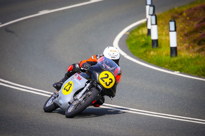 Phil McGurk racing on the Isle of Man